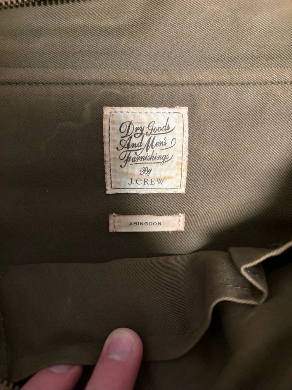 J Crew Abingdon Canvas Travel Duffel Bag in Tan with Leather Trim